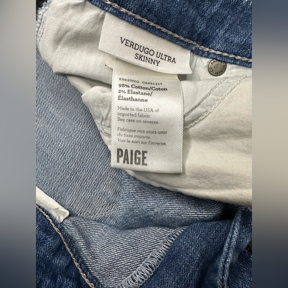 Paige Verdugo Ultra Skinny Jeans – Size 28 - Picture 12 of 14